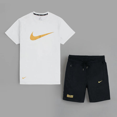 NK White Shorts Summer Tracksuit