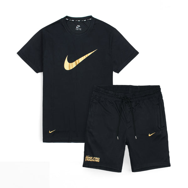 NK Black Shorts Summer Tracksuit