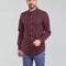 RL Maroon Embroidered logo Oxford Shirt