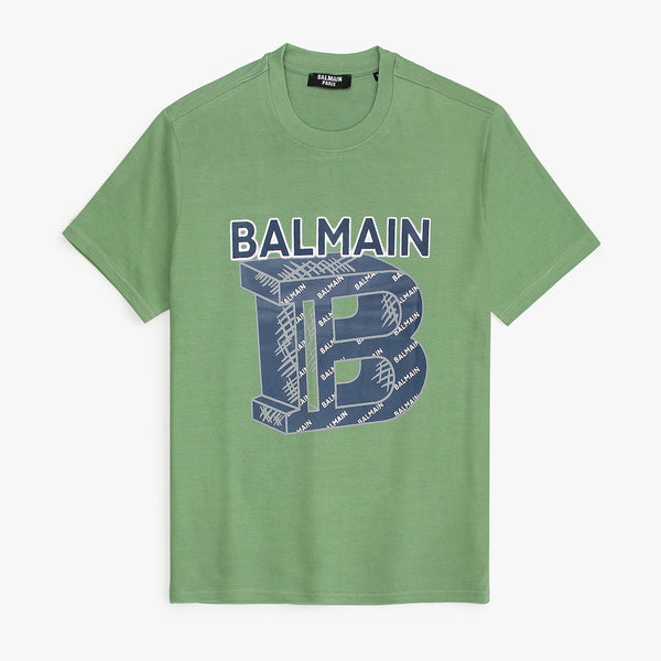 B.L.M.N Green Premium Printed T-Shirt