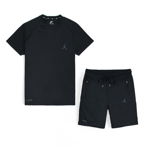 NK Air Black Shorts Summer Tracksuit