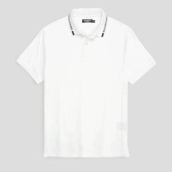Balmain Basic T White Polo Shirt