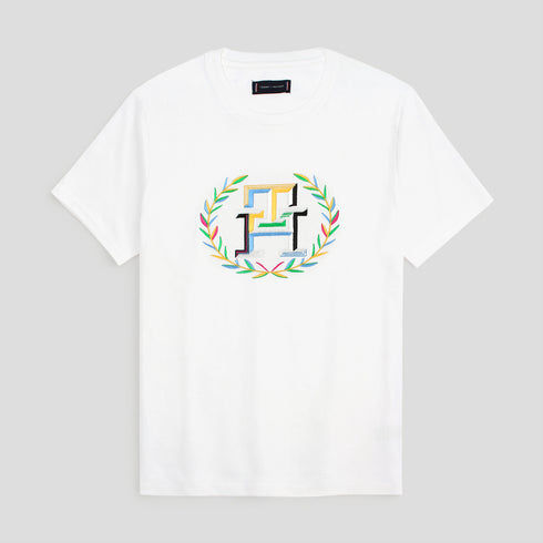 Tommy White Embroidered T-Shirt