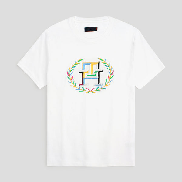 Tommy White Embroidered T-Shirt