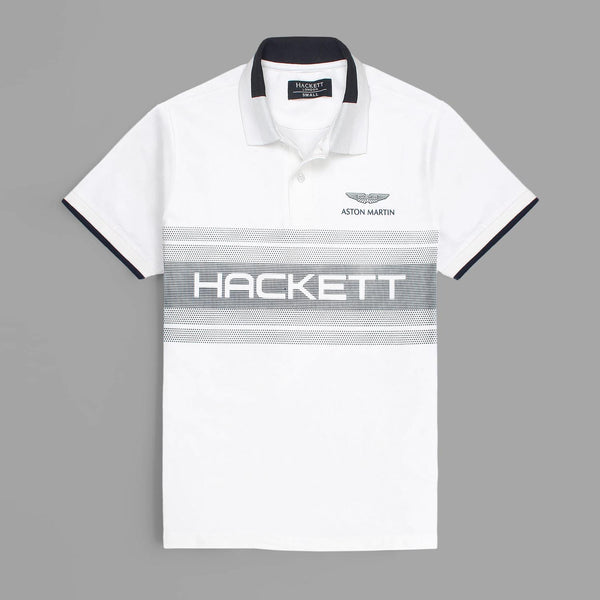 Hackett London Premium White Polo Shirt