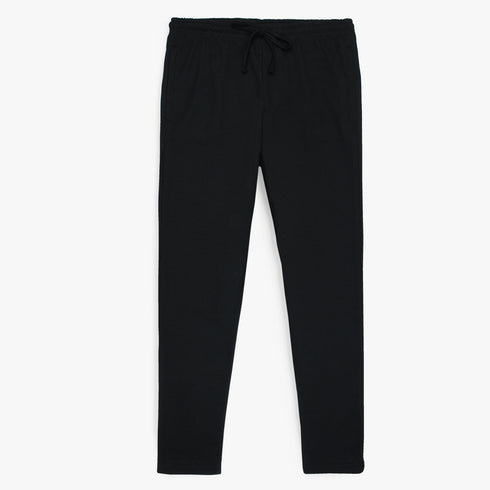 ZR Black Cotton Pique Z Trouser