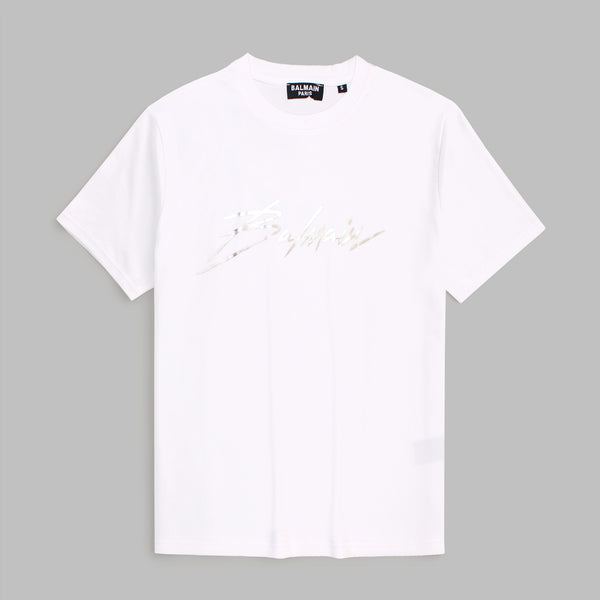 BLMN Silver Signature White T-Shirt