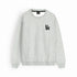 Young L.A Grey Embroidered Sweatshirt