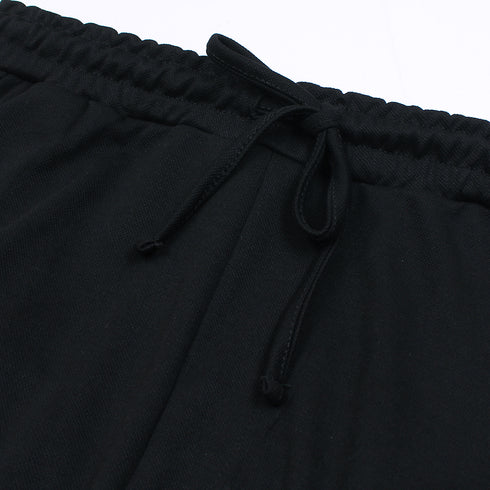 ZR Black Cotton Pique Trouser