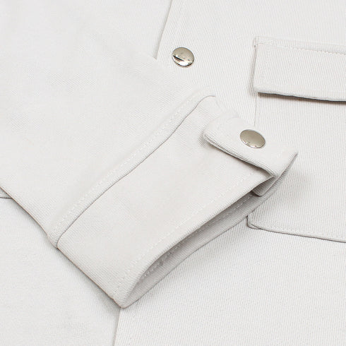 ZR Regular Fit Overshirt - Pearl White
