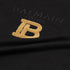 Balmain Towel Embroidered Black Sweatshirt