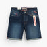 Dark Denim Shorts Faded