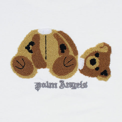 P Angels Embroidered Bear White T-Shirt