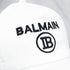 Balmain White Basic Logo Cap