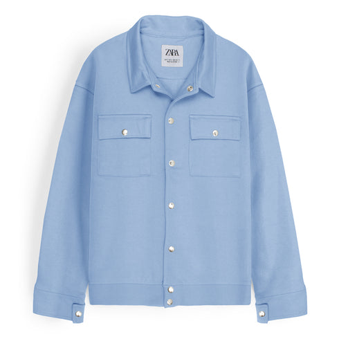 ZR Regular Fit Overshirt - Ice Blue