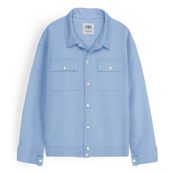 ZR Regular Fit Overshirt - Ice Blue