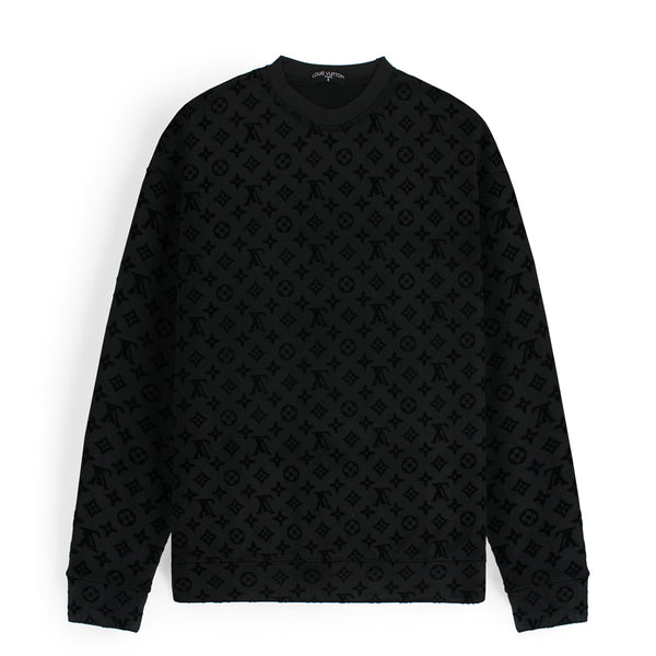 LV Black Upside Down Flock Sweatshirt