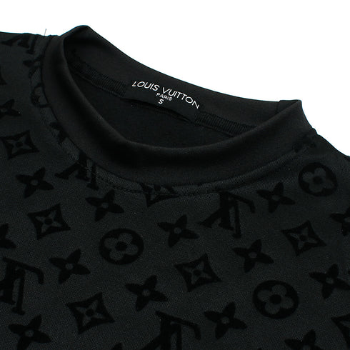 LV Black Upside Down Flock Sweatshirt