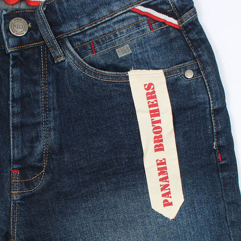 Dark Denim Shorts Faded