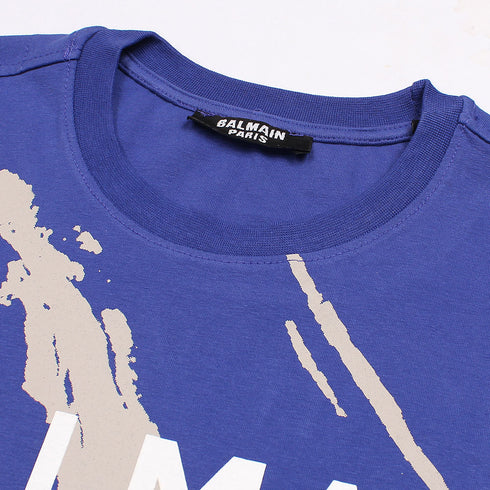 B.L.M.N Royal Blue Flash Premium Printed T-Shirt