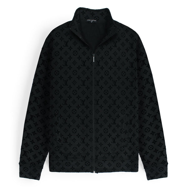 L.V Mirror Flock Printed zipper