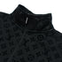 L.V Mirror Flock Printed zipper