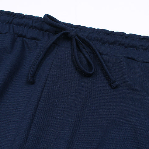 ZR Navy Cotton Pique Trouser