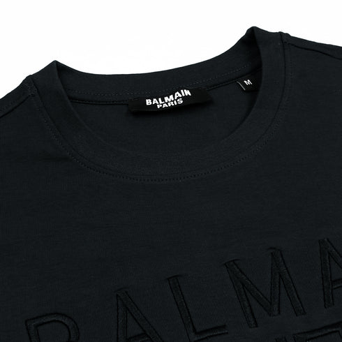 B.L.M.N Black Embroidered Premium T-Shirt