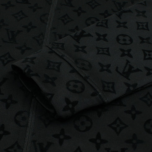 L.V Mirror Flock Printed zipper