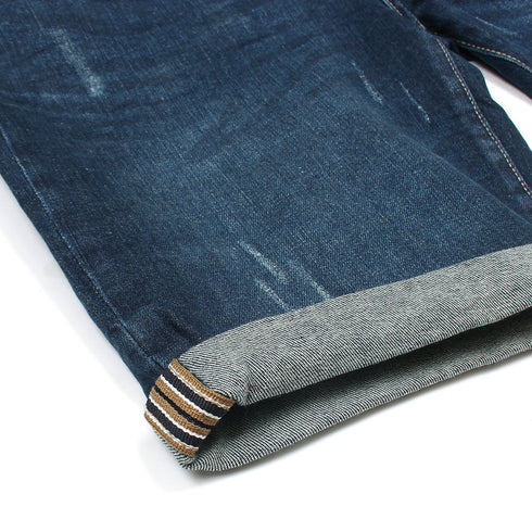 Dark Blue Denim Shorts