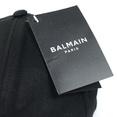 Balmain Black Basic Logo Cap
