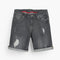 Dark Grey ripped Denim Shorts