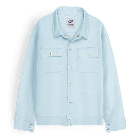 ZR Regular Fit Overshirt - Sky Blue
