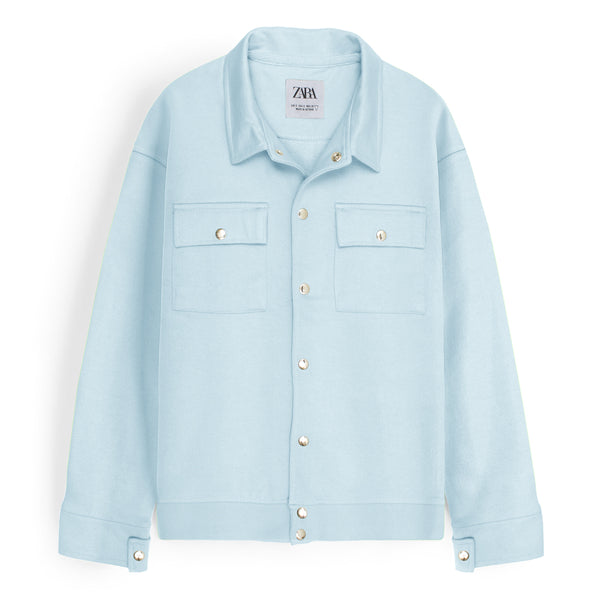 ZR Regular Fit Overshirt - Sky Blue