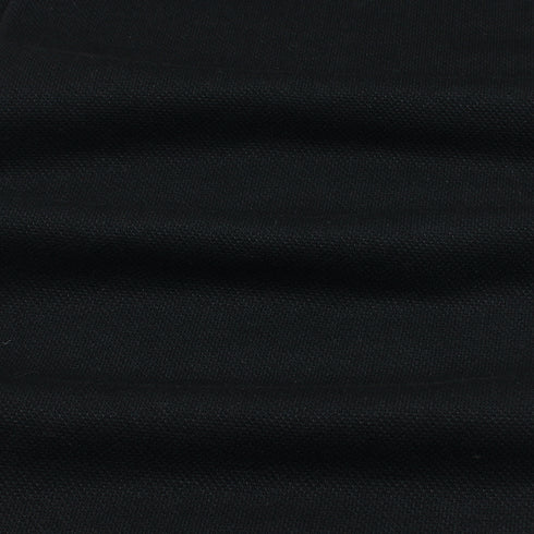 ZR Black Cotton Pique Trouser