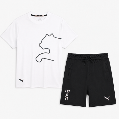 PMA White Shorts Summer Tracksuit