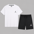 NK White Jordan Shorts Summer Tracksuit