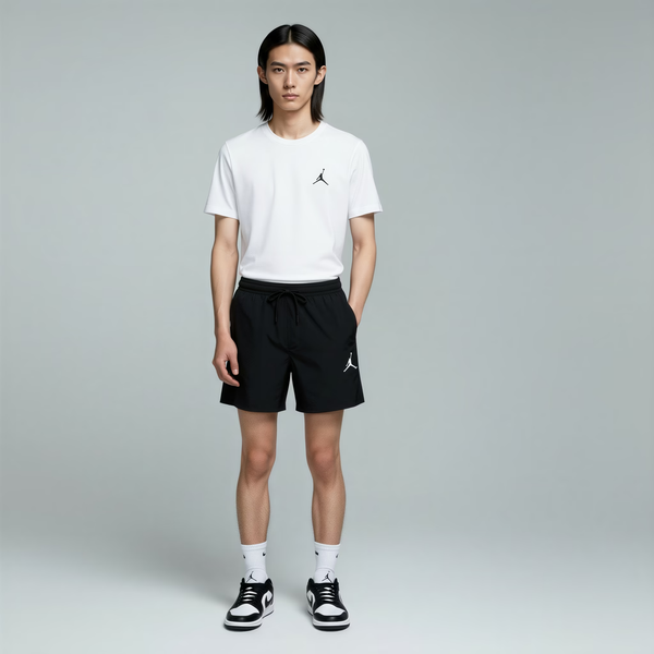 NK White Jordan Shorts Summer Tracksuit