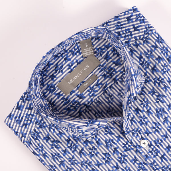 MK Blue & White Floral Shirt