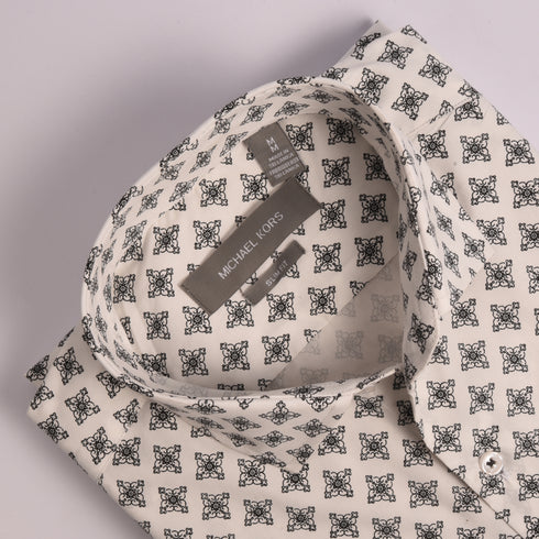 MK White Printed Shirt