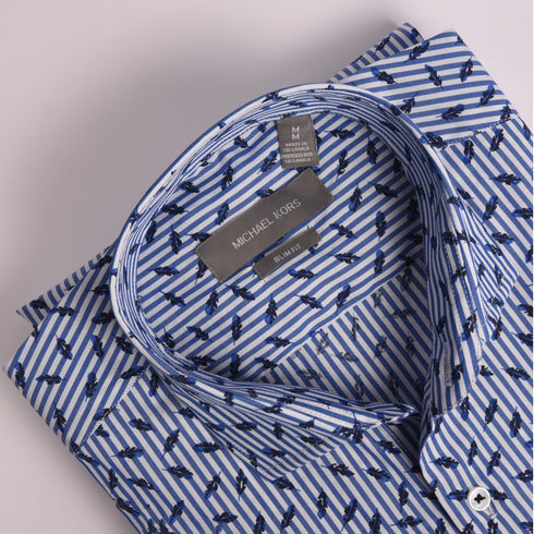 MK Blue Leaflet Shirt
