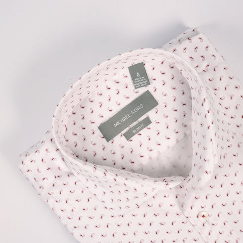 MK White Paisley Pattern Printed Shirt