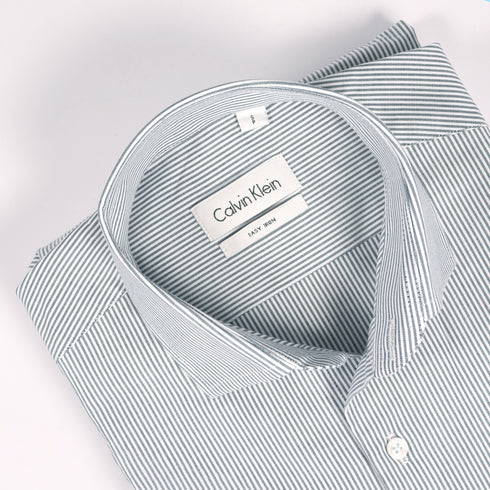 CK Grey & White Pin Striped Shirt