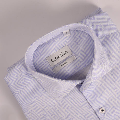 CK Sky Blue Printed Shirt