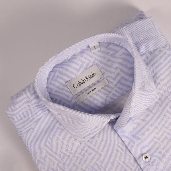 CK Sky Blue Printed Shirt