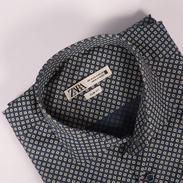 ZR Navy Mini Floral Shirt