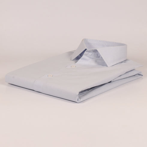 Ck Sky Blue Slub Textured Shirt