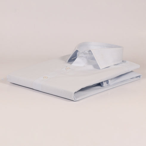 Ck Blue and White Stripped Signature Shirt