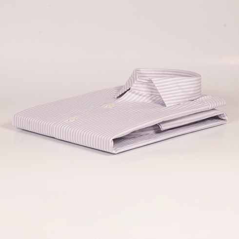 Ck Lilac Self Textured with Pink Highlights Shirt