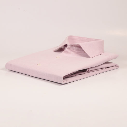 CK Pink with White Net Textured Shirt